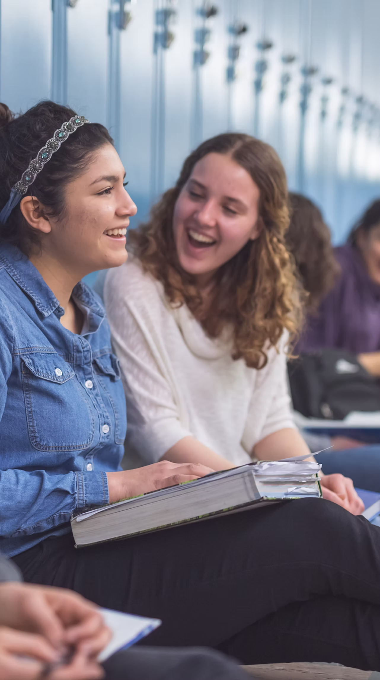 High school students spending time together
